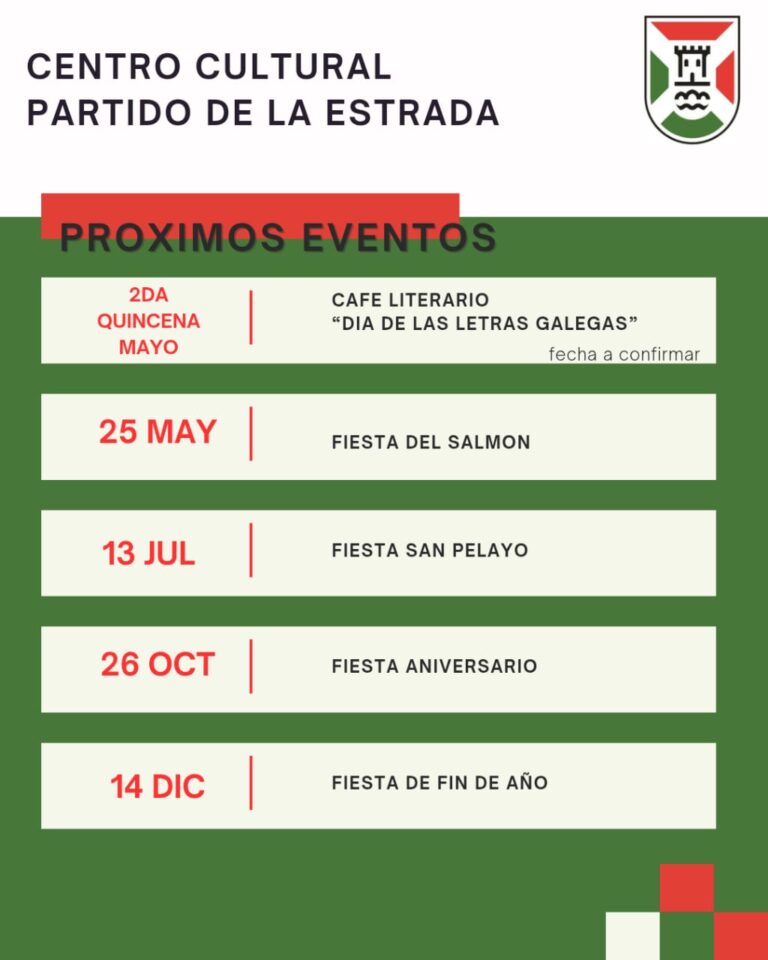 Eventos del año La Estrada
