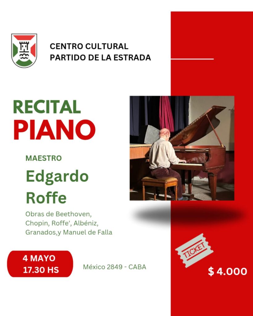 Recital de piano del maestro Edgardo Roffe