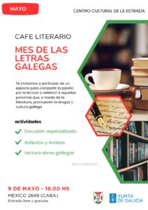 Café Literario en homenaje al Mes de las Letras Gallegas