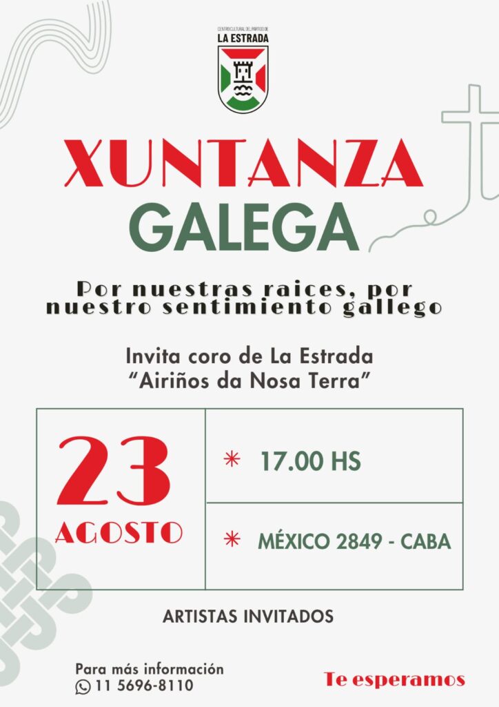 Xuntanza Galega 23 de agosto